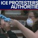 Anti-ICE protesters in Chicago and Portland Anti-ICE protesters in Chicago and Portland