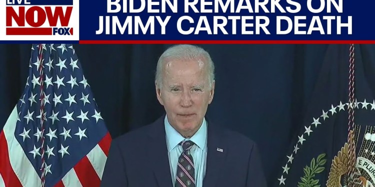 BREAKING: Biden remarks on the death of Jimmy Carter | LiveNOW from FOX BREAKING: Biden remarks on the death of Jimmy Carter | LiveNOW from FOX