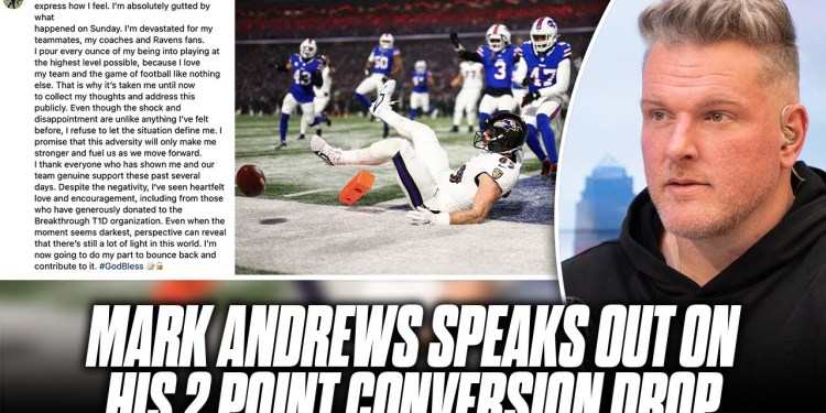Mark Andrews Finally Speaks Out, Apologies For Season Ending Drop vs Bills | Pat McAfee Show Mark Andrews Finally Speaks Out, Apologies For Season Ending Drop vs Bills | Pat McAfee Show