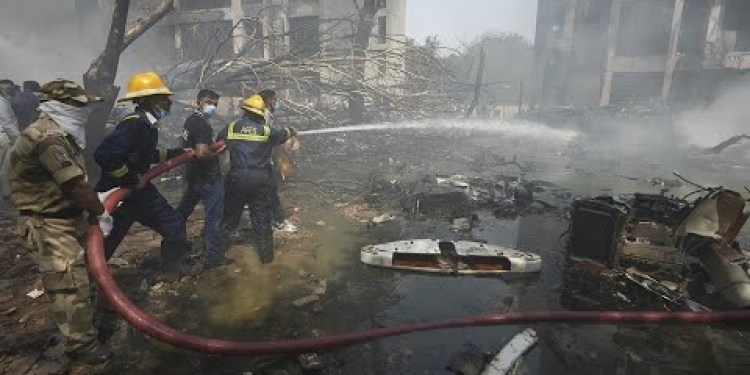 Air India Boeing Jet With 242 on Board Crashes in India Air India Boeing Jet With 242 on Board Crashes in India