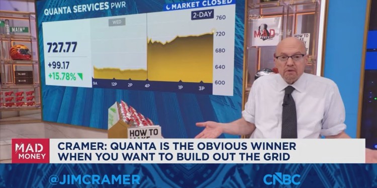 Quanta is the obvious winner when you want to build out the grid, says Jim Cramer Quanta is the obvious winner when you want to build out the grid, says Jim Cramer