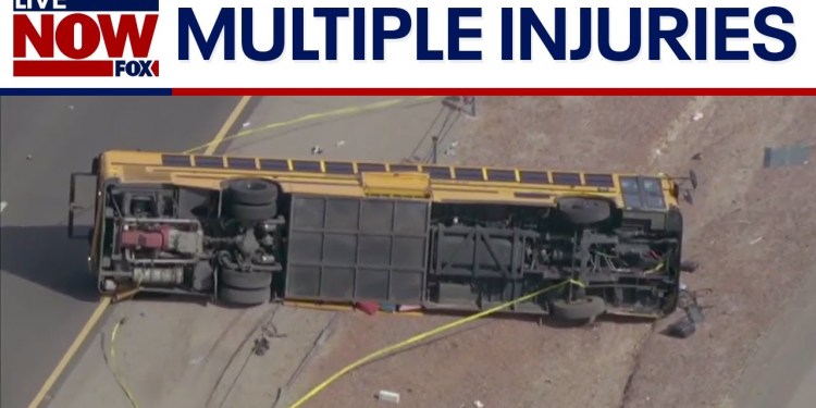 School bus crashes in Arizona, multiple injuries reported School bus crashes in Arizona, multiple injuries reported