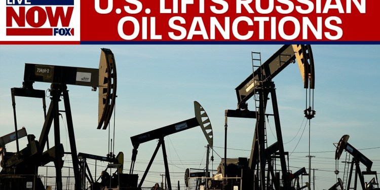 U.S. temporarily lifts sanctions on Russian oil currently ‘stranded at sea’ U.S. temporarily lifts sanctions on Russian oil currently ‘stranded at sea’