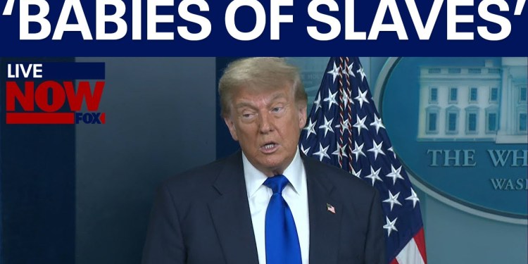 FULL: Trump birthright citizenship remarks “Meant for babies of slaves” FULL: Trump birthright citizenship remarks “Meant for babies of slaves”