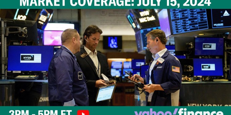 Stock market today: Dow jumps 200 points to hit all-time high | July 15, 2024 Stock market today: Dow jumps 200 points to hit all-time high | July 15, 2024