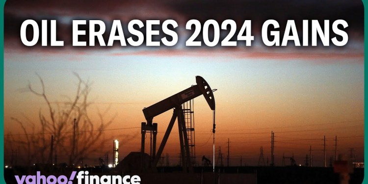 Oil erases 2024 gains amid lack of demand Oil erases 2024 gains amid lack of demand