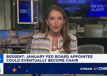 Bessent: January Fed board appointee could eventually become chair Bessent: January Fed board appointee could eventually become chair