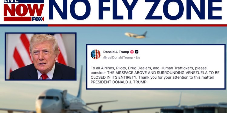 President Trump says Venezuela airspace should be closed President Trump says Venezuela airspace should be closed