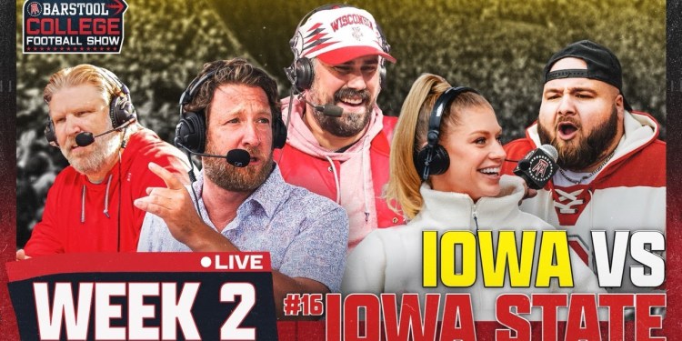 LIVE FROM AMES FOR IOWA VS. IOWA STATE | Barstool College Football Show Week 2 LIVE FROM AMES FOR IOWA VS. IOWA STATE | Barstool College Football Show Week 2