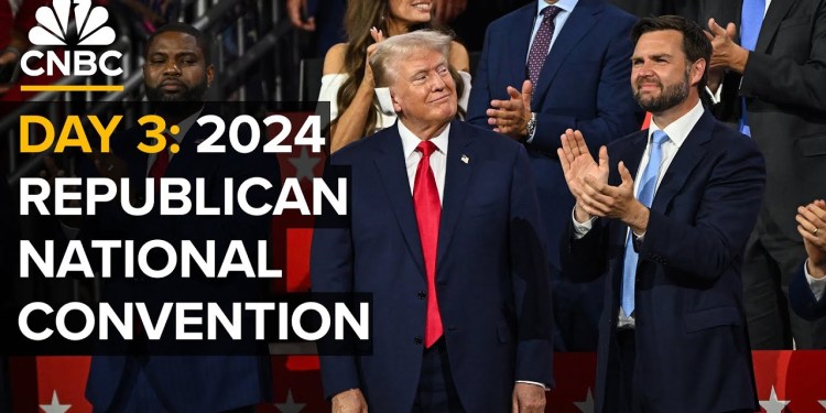 Trump’s VP nominee JD Vance speaks on the third day of 2024 Republican National Convention — 7/17/24 Trump’s VP nominee JD Vance speaks on the third day of 2024 Republican National Convention — 7/17/24