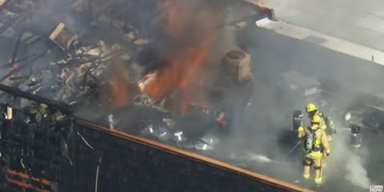 SKYFOX: Firefighters battling active fire in Los Angeles SKYFOX: Firefighters battling active fire in Los Angeles