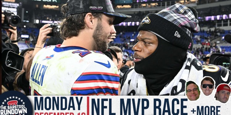 The Josh Allen vs Lamar Jackson MVP Battle Is In Full Swing – Barstool Rundown – December 16th, 2024 The Josh Allen vs Lamar Jackson MVP Battle Is In Full Swing – Barstool Rundown – December 16th, 2024