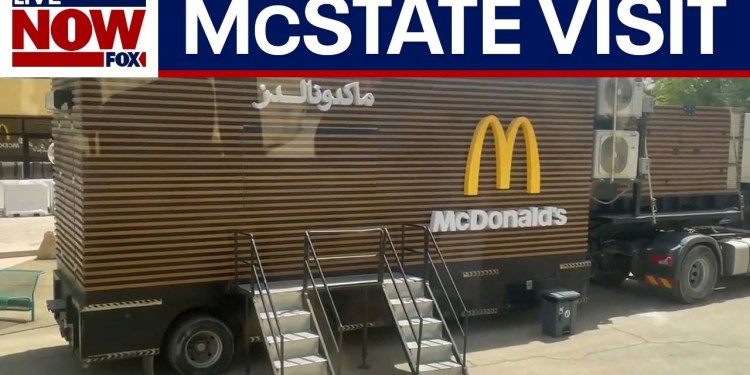 Trump mobile McDonalds: Saudi Arabia rolls out fast food on wheels | LiveNOW from FOX Trump mobile McDonalds: Saudi Arabia rolls out fast food on wheels | LiveNOW from FOX