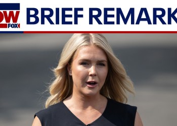 Press Secretary Karoline Leavitt speaks outside White House Press Secretary Karoline Leavitt speaks outside White House