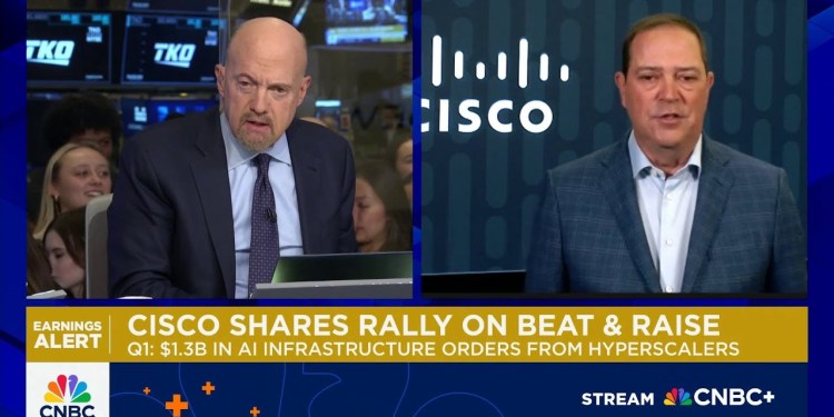 Cisco CEO on latest quarter: AI demand from hyperscalers is accelerating Cisco CEO on latest quarter: AI demand from hyperscalers is accelerating