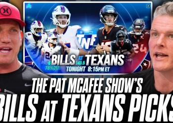 The Pat McAfee Show Has A Controversial Pick For Bills at Texans On Thursday Night Football… The Pat McAfee Show Has A Controversial Pick For Bills at Texans On Thursday Night Football…