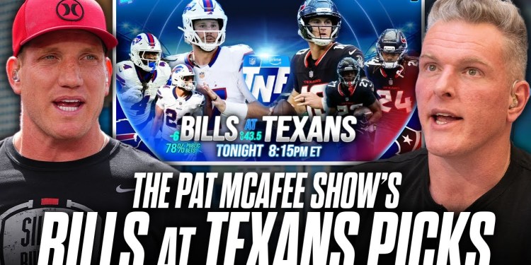 The Pat McAfee Show Has A Controversial Pick For Bills at Texans On Thursday Night Football… The Pat McAfee Show Has A Controversial Pick For Bills at Texans On Thursday Night Football…