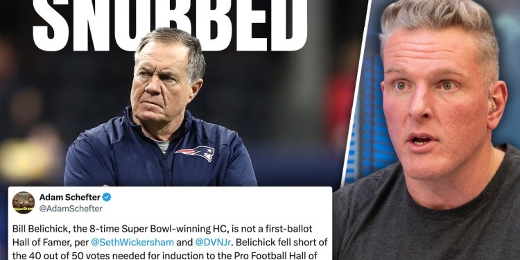 Bill Belichick Snubbed For NFL Hall Of Fame In First Ballot | Pat McAfee Show Bill Belichick Snubbed For NFL Hall Of Fame In First Ballot | Pat McAfee Show