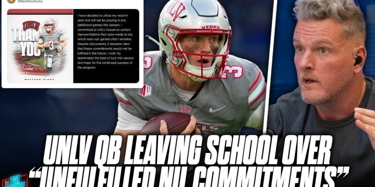 UNLV Quarterback Becomes First Player To Pull Out Of Season For NIL Money Issues | Pat McAfee Show UNLV Quarterback Becomes First Player To Pull Out Of Season For NIL Money Issues | Pat McAfee Show