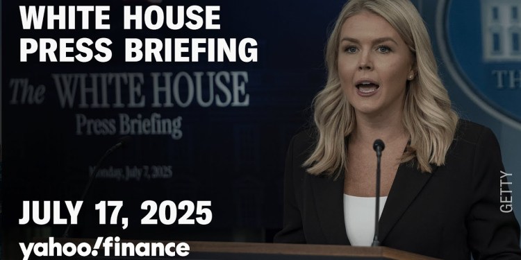White House Press Secretary Karoline Leavitt holds a media briefing on July 17, 2025. White House Press Secretary Karoline Leavitt holds a media briefing on July 17, 2025.