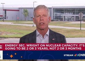 Energy Secretary Wright on nuclear capacity: It’s going to be 2 or 3 years, not months Energy Secretary Wright on nuclear capacity: It’s going to be 2 or 3 years, not months
