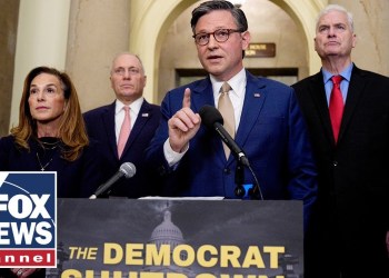 Speaker Johnson sends FIERY message to Dems over shutdown Speaker Johnson sends FIERY message to Dems over shutdown