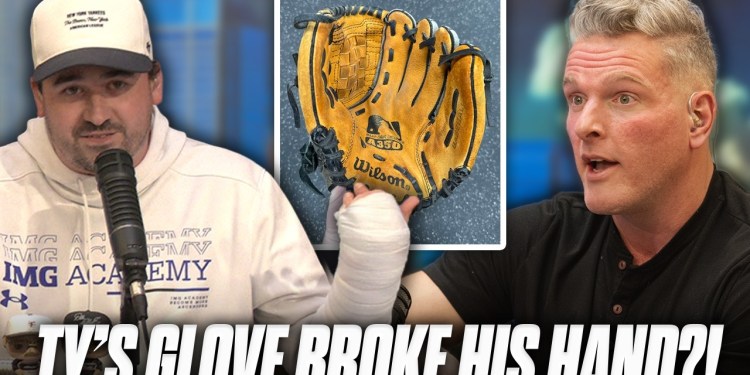 Ty Schmit Could Be Heading To IR, Facing Hand Injury Due To Stiff Baseball Glove?! | Pat McAfee Show Ty Schmit Could Be Heading To IR, Facing Hand Injury Due To Stiff Baseball Glove?! | Pat McAfee Show