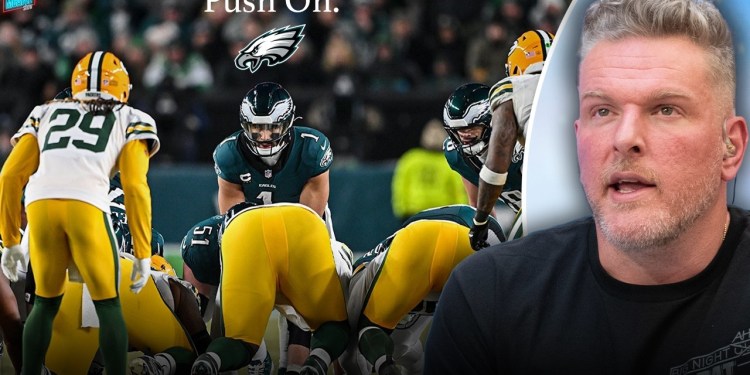 Pat McAfee’s Thought On Tush Push Ban Failing, Eagles Can Keep Pushing Pat McAfee’s Thought On Tush Push Ban Failing, Eagles Can Keep Pushing