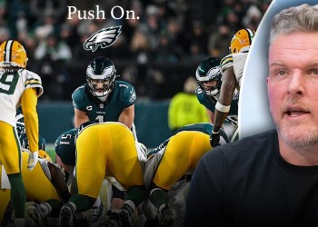 Pat McAfee’s Thought On Tush Push Ban Failing, Eagles Can Keep Pushing Pat McAfee’s Thought On Tush Push Ban Failing, Eagles Can Keep Pushing