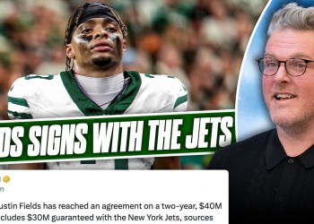 Justin Fields Signs 2 Year, M Deal With The Jets After 1 Year With Steelers | Pat McAfee Show Justin Fields Signs 2 Year, M Deal With The Jets After 1 Year With Steelers | Pat McAfee Show