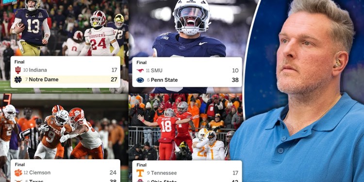 Pat McAfee’s Thought On The First Round College Football Playoff Blowouts… Pat McAfee’s Thought On The First Round College Football Playoff Blowouts…