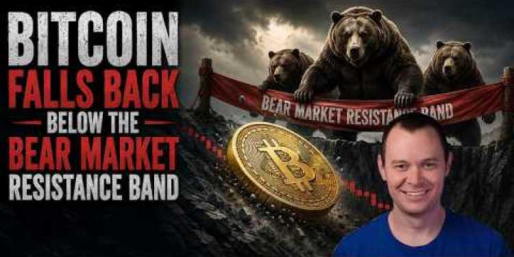Bitcoin Falls Below The Bear Market Resistance Band Bitcoin Falls Below The Bear Market Resistance Band