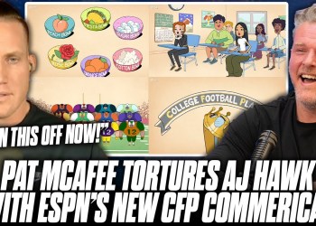 AJ Hawk LOSES HIS MIND Over ESPN’s New College Football Championship Commercial AJ Hawk LOSES HIS MIND Over ESPN’s New College Football Championship Commercial