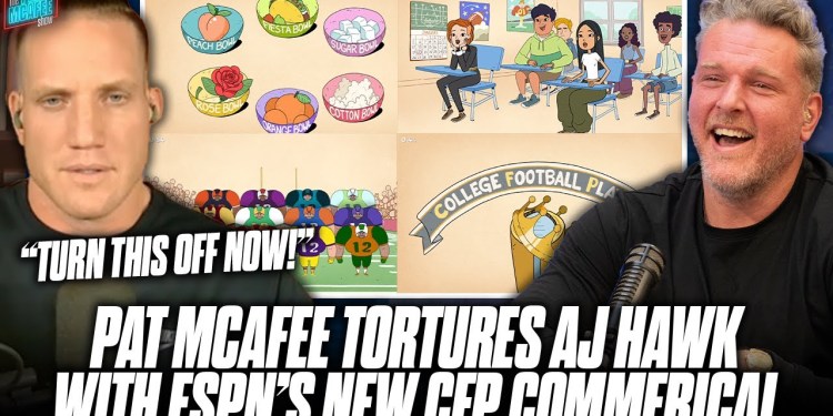 AJ Hawk LOSES HIS MIND Over ESPN’s New College Football Championship Commercial AJ Hawk LOSES HIS MIND Over ESPN’s New College Football Championship Commercial