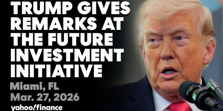 LIVE: Trump delivers remarks at the Future Investment Initiative LIVE: Trump delivers remarks at the Future Investment Initiative