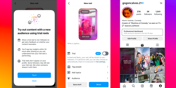 rewrite this title Instagram will let video creators make ‘trial Reels’ for non-followers rewrite this title Instagram will let video creators make ‘trial Reels’ for non-followers