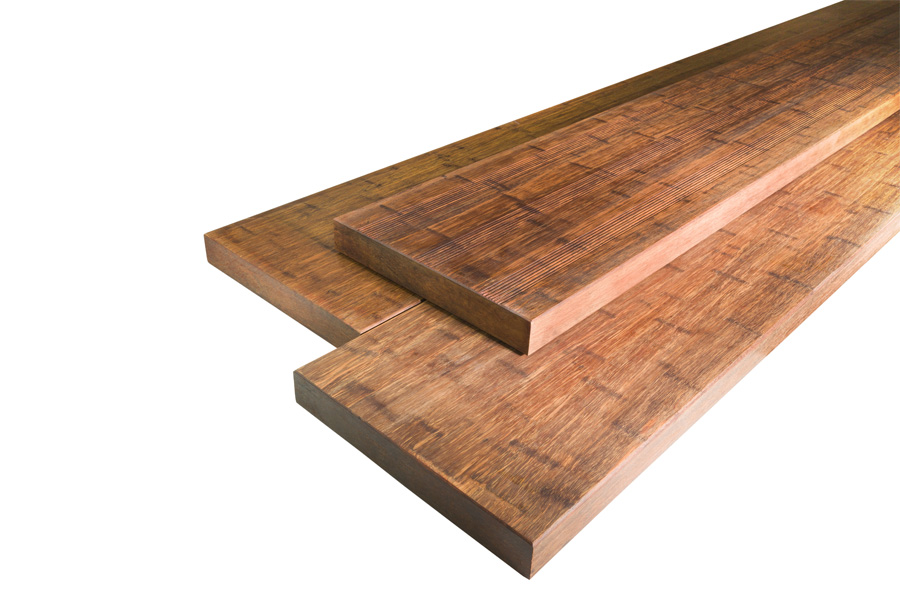 Terrassendielen Bambus Bank/Stufe, französisch und glatt, coffee, 42 x 290 x 2200 mm Terrassendielen Bambus Bank/Stufe, französisch und glatt, coffee, 42 x 290 x 2200 mm