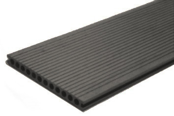 BPC Hohlkammerdiele WoodoMallorca, 25 x 250 mm, anthrazit, 4 m lang BPC Hohlkammerdiele WoodoMallorca, 25 x 250 mm, anthrazit, 4 m lang