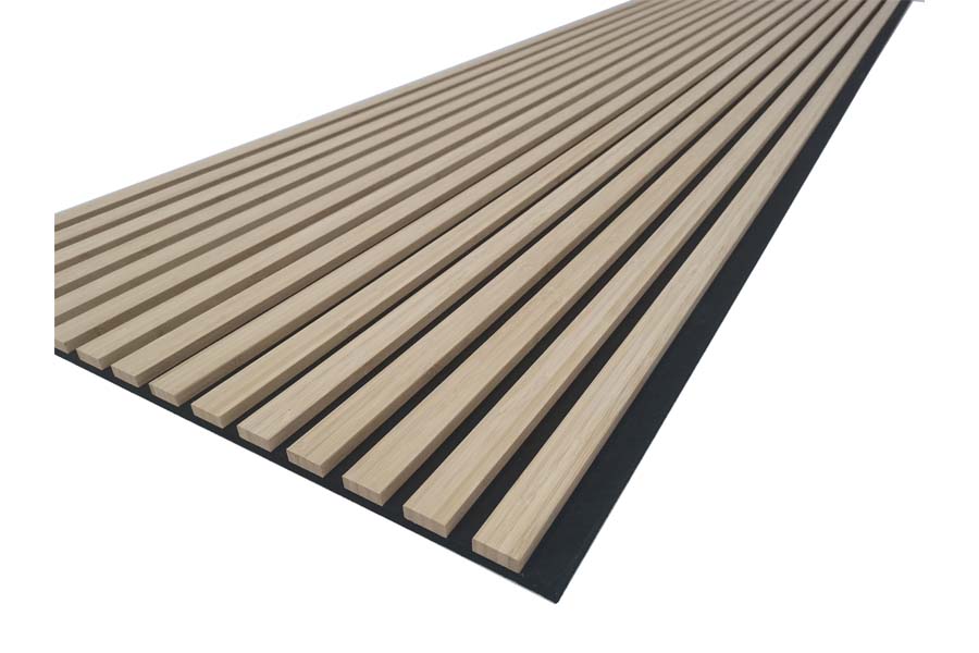 Akustikpaneele, schallabsorbierend, Bambus roh, auf schwarzem Filz, 18 x 605 mm in der Länge 2,7 m Akustikpaneele, schallabsorbierend, Bambus roh, auf schwarzem Filz, 18 x 605 mm in der Länge 2,7 m