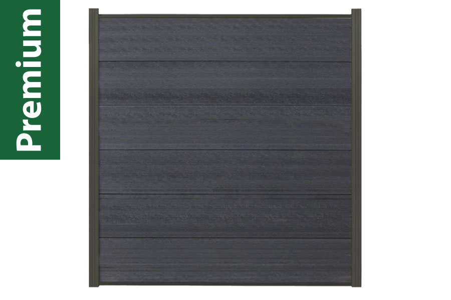 XXXL Premium Komplettset, WPC Coex. Zaun, anthrazit, 20 mm (S) x 1790 mm (B) x 1750 mm (H), Modulares Zaunsystem / Sichtschutz / Steckzaun inkl. Start- und Abschlussprofil (Serie WoodoSylt ohne Pfosten) XXXL Premium Komplettset, WPC Coex. Zaun, anthrazit, 20 mm (S) x 1790 mm (B) x 1750 mm (H), Modulares Zaunsystem / Sichtschutz / Steckzaun inkl. Start- und Abschlussprofil (Serie WoodoSylt ohne Pfosten)