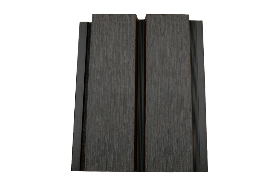 Fassadenverkleidung aus WPC Coextrusion, 33 mm (S) x 140 mm (B / Deckbreite) x 390 cm (Länge), dunkelgrau, Oberfläche: gebürstet matt (Serie WE56) Fassadenverkleidung aus WPC Coextrusion, 33 mm (S) x 140 mm (B / Deckbreite) x 390 cm (Länge), dunkelgrau, Oberfläche: gebürstet matt (Serie WE56)