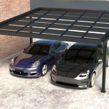 Carport Bausatz für 2 PKW, Aluminium, ohne Solarmodule, Carportmaße 5200 x 5850 x 3000 mm Carport Bausatz für 2 PKW, Aluminium, ohne Solarmodule, Carportmaße 5200 x 5850 x 3000 mm