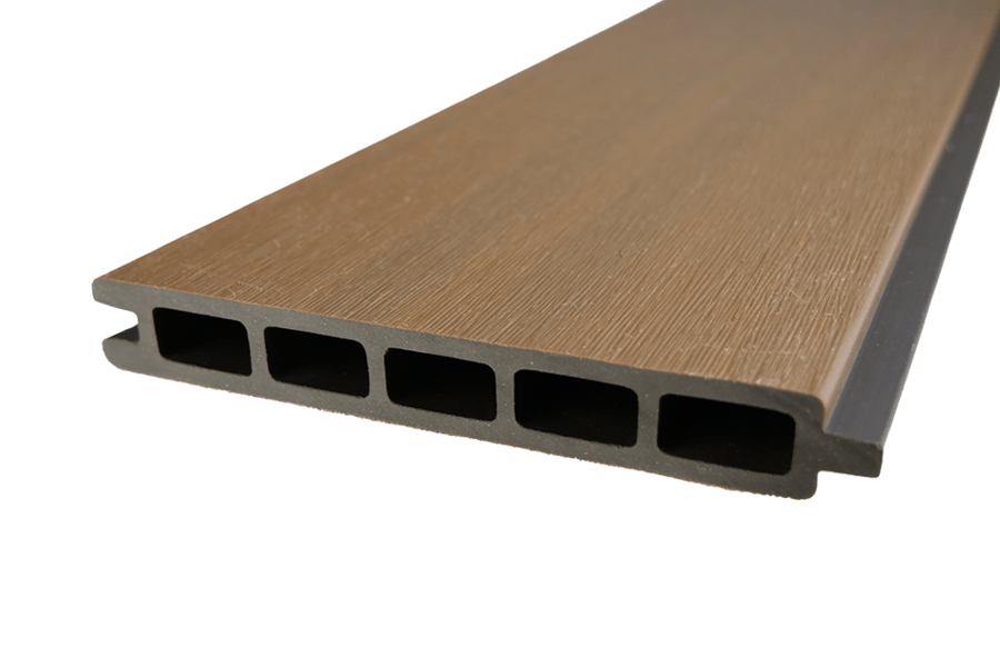 Einzelelement WPC Coex. Zaun / Sichtschutz / Steckzaun, 20 x 140 x 1790 mm, beidseitig stark gebürstet, Modulares Zaunsystem in teak (Serie WoodoWyk) Einzelelement WPC Coex. Zaun / Sichtschutz / Steckzaun, 20 x 140 x 1790 mm, beidseitig stark gebürstet, Modulares Zaunsystem in teak (Serie WoodoWyk)