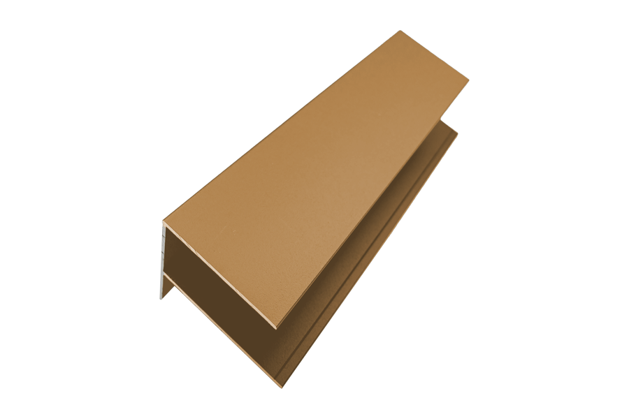 Alu F-Profil, Aluminium, farbbeschichtet, 6,5 cm (B) x 85 mm (H) x 3,0 m (L), (passend für Serie WE30 / WE56) - Farbe CEDAR Alu F-Profil, Aluminium, farbbeschichtet, 6,5 cm (B) x 85 mm (H) x 3,0 m (L), (passend für Serie WE30 / WE56) - Farbe CEDAR
