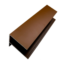 Alu F-Profil, Aluminium, farbbeschichtet, 6,5 cm (B) x 85 mm (H) x 3,0 m (L), (passend für Serie WE30 / WE56) - Farbe TEAK Alu F-Profil, Aluminium, farbbeschichtet, 6,5 cm (B) x 85 mm (H) x 3,0 m (L), (passend für Serie WE30 / WE56) - Farbe TEAK