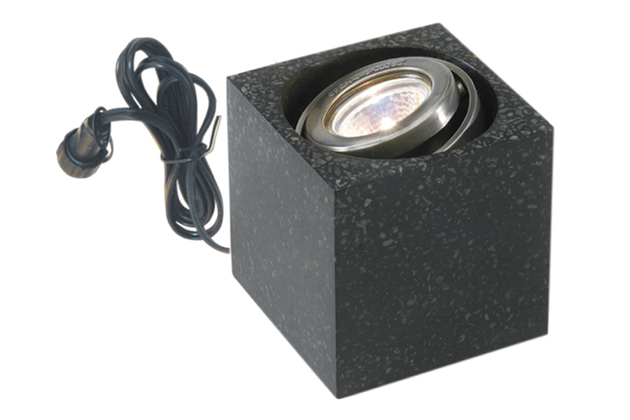 Außenstrahler CUBUS, 100 x 100 x 100 mm, Steinoptik, 3 Watt Außenstrahler CUBUS, 100 x 100 x 100 mm, Steinoptik, 3 Watt