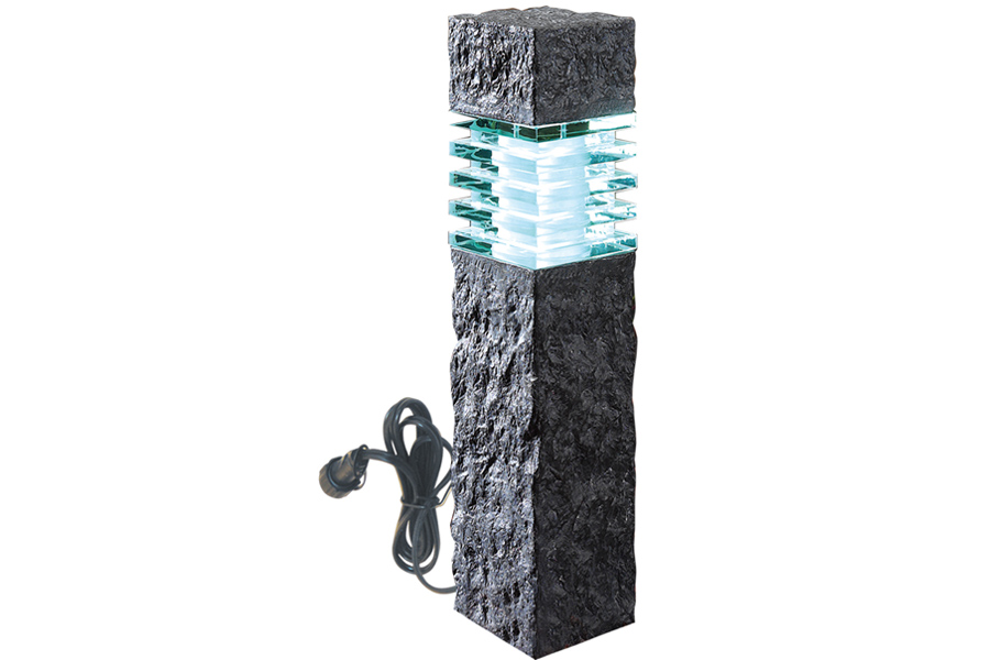 Wege-/Ambiente-Leuchte RANA, Granitoptik schwarz, 405 (H) x 105 (B) x 105 (T) mm, 3 Watt Wege-/Ambiente-Leuchte RANA, Granitoptik schwarz, 405 (H) x 105 (B) x 105 (T) mm, 3 Watt