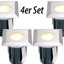 Komplettset Einbauleuchte ZANIA - 4er Set = 4 x Zania + Kabel 10 m + Trafo Komplettset Einbauleuchte ZANIA - 4er Set = 4 x Zania + Kabel 10 m + Trafo