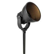 Außenstrahler SKAT, Aluminium schwarz, mit Erdspieß, 1,8 Watt, 139 (H) mm x 100 (B) mm, Ø 96 mm Außenstrahler SKAT, Aluminium schwarz, mit Erdspieß, 1,8 Watt, 139 (H) mm x 100 (B) mm, Ø 96 mm