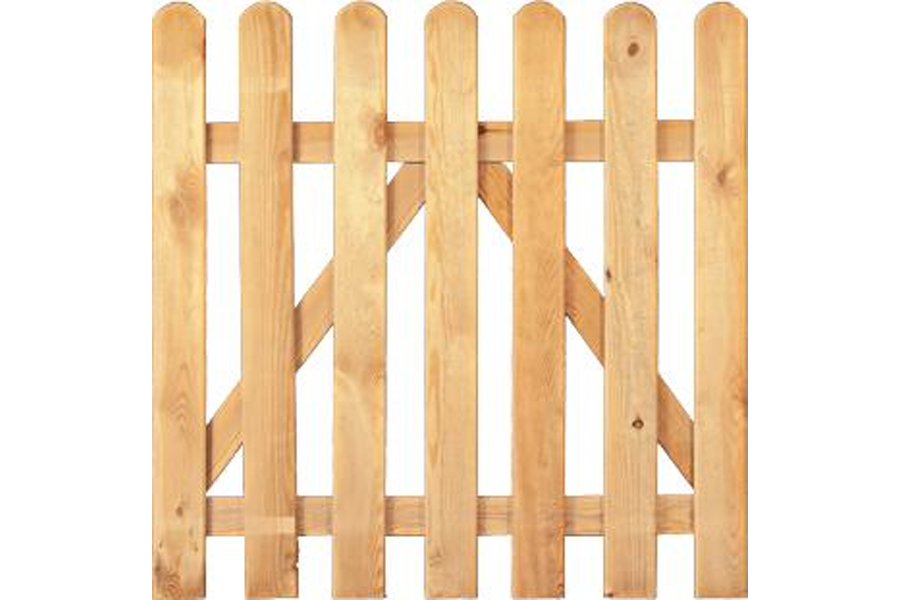 Gartenzaun Einzeltor Holz Kiefer / Fichte 100 x 80 cm (Serie Edewecht) Gartenzaun Einzeltor Holz Kiefer / Fichte 100 x 80 cm (Serie Edewecht)
